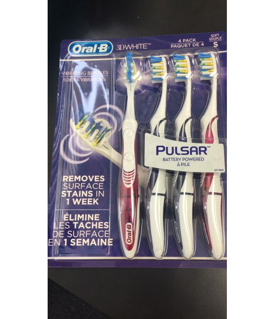 Oral-B 3D 美白电动牙刷4支/板